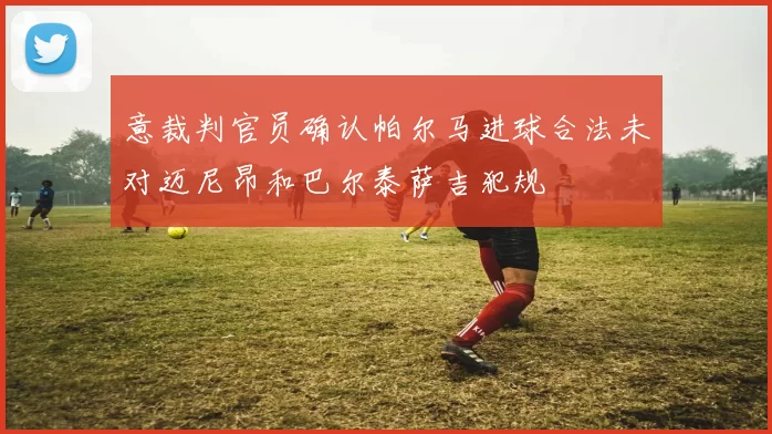 意裁判官员确认帕尔马进球合法未对迈尼昂和巴尔泰萨吉犯规